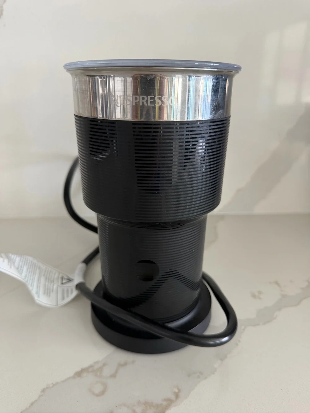 Nespresso Aeroccino XL Milk Frother - Black & Silver Trim